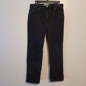 FREE PEOPLE BLACK BAGGY JEANS SIZE 31